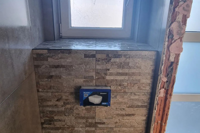 Vochtbestendigde wandbetegeling